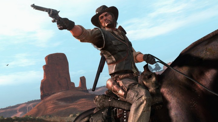 Une capture d'écran de Red Dead Redemption fonctionnant sur Nintendo Switch.