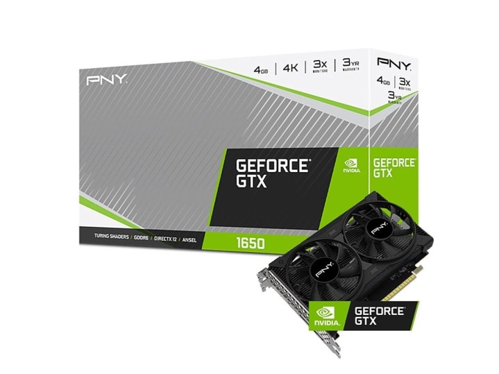 PNY Nvidia GeForce GTX 1650 4GB GDDR6 product image.