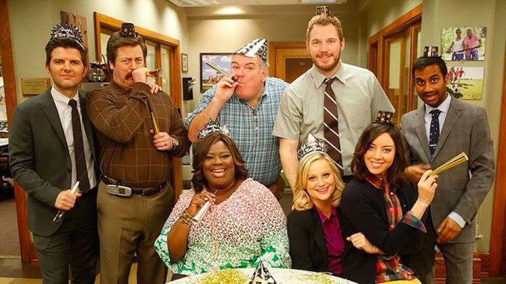 The cast of Parks and Recreation.