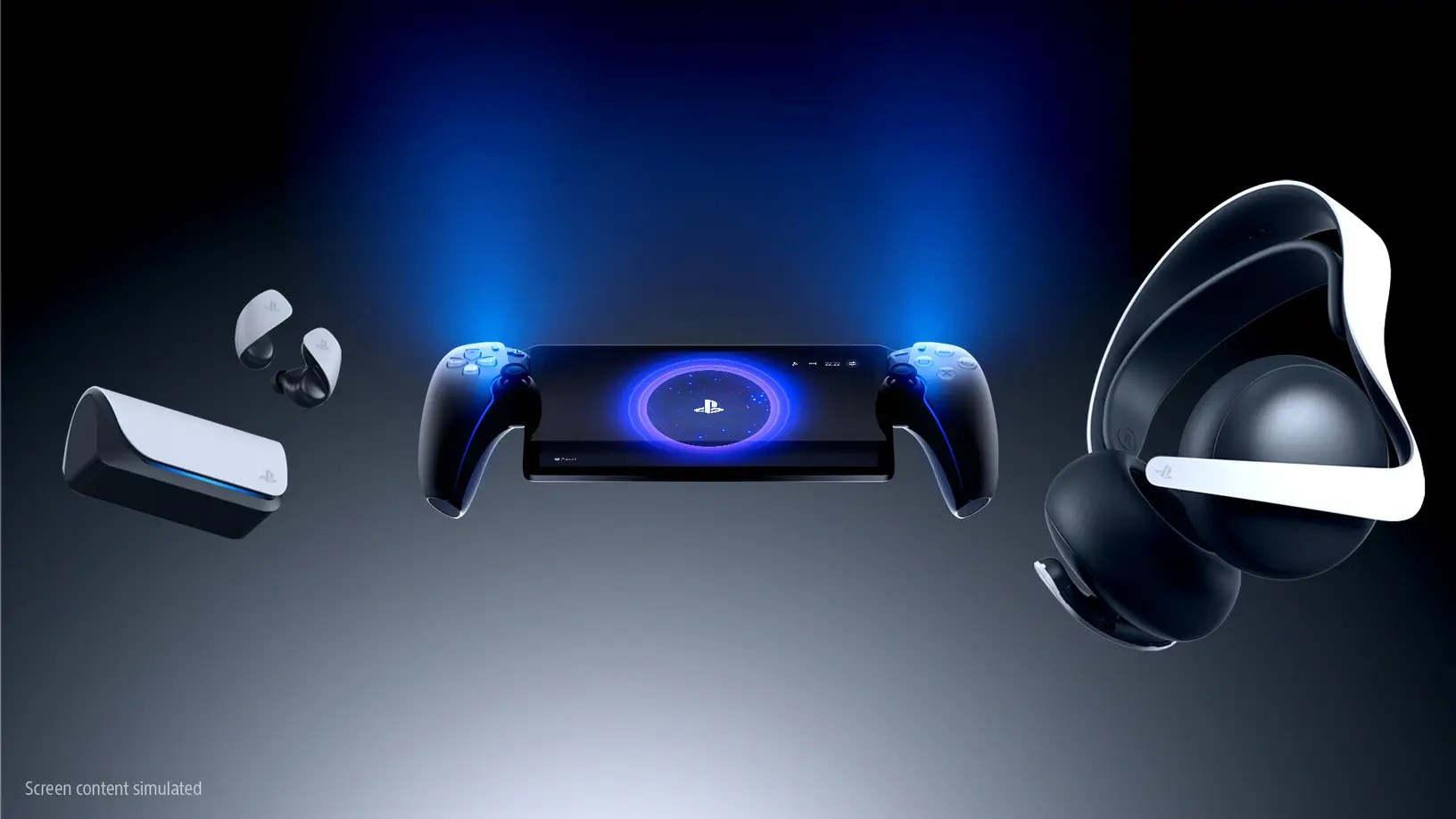 O Portal PlayStation junto com outros novos fones de ouvido da Sony.