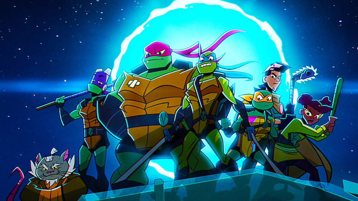 O pôster oficial de Rise of the Teenage Mutant Ninja Turtles: The Movie.