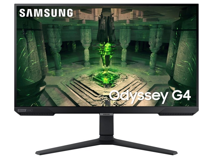A game on the screen of the Samsung 27-inch Odyssey G4 gaming monitor.