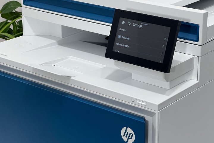 Setting up the Color LaserJet Pro 4301fdw is quick and painless with the large touchscreen.