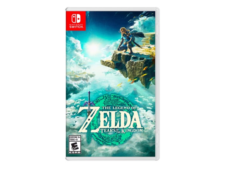 The Legend of Zelda: Tears of the Kingdom for Nintendo Switch against a white background.