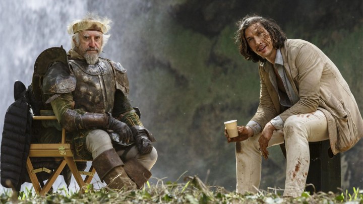 Jonathan Pryce e Adam Driver em O Homem que Matou Dom Quixote.