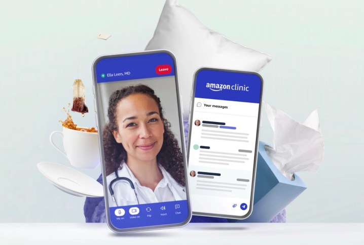 Amazon Clinic on a smartphone.