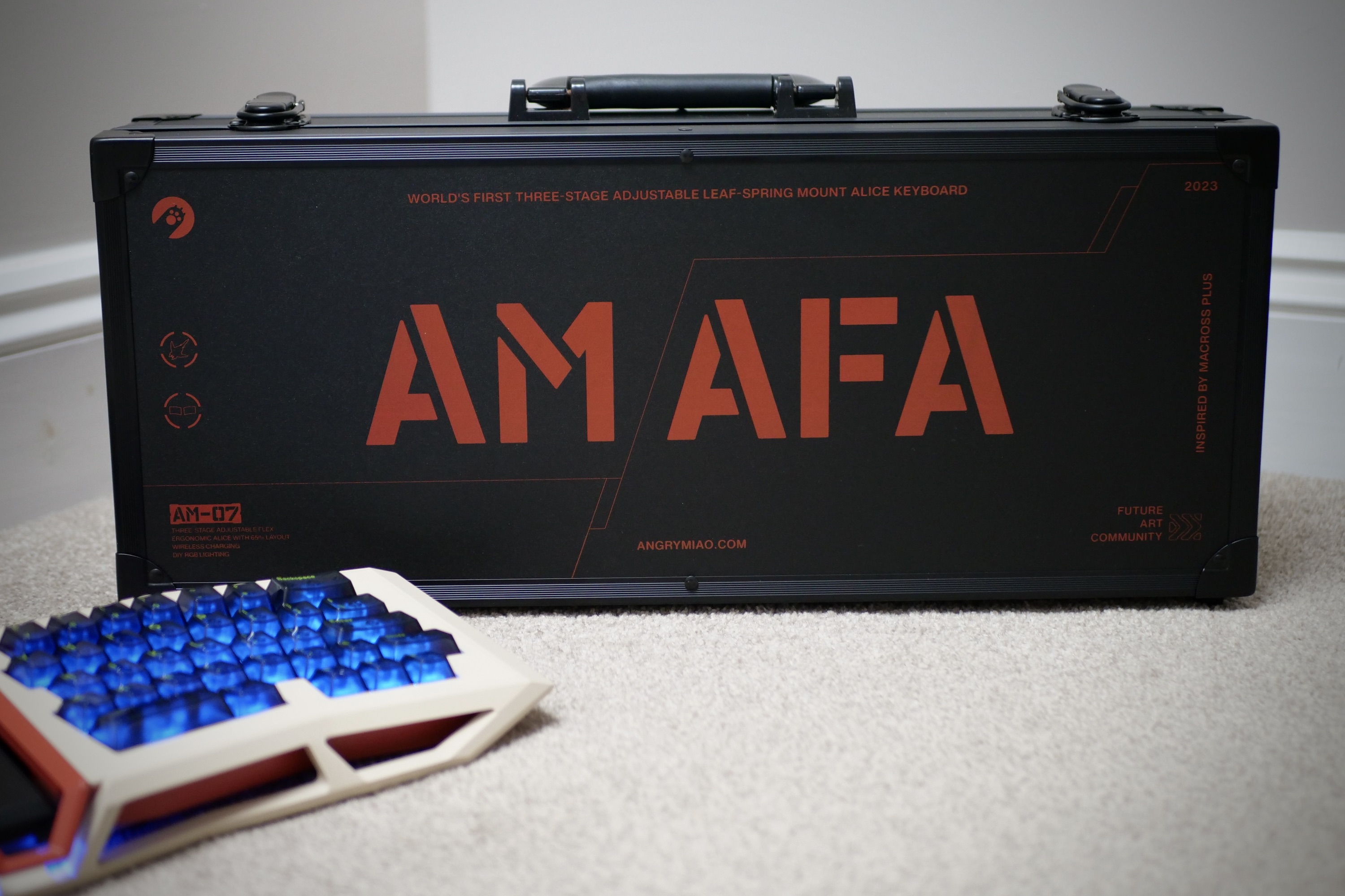 The Angry Miao AM AFA R2 keyboard's case.