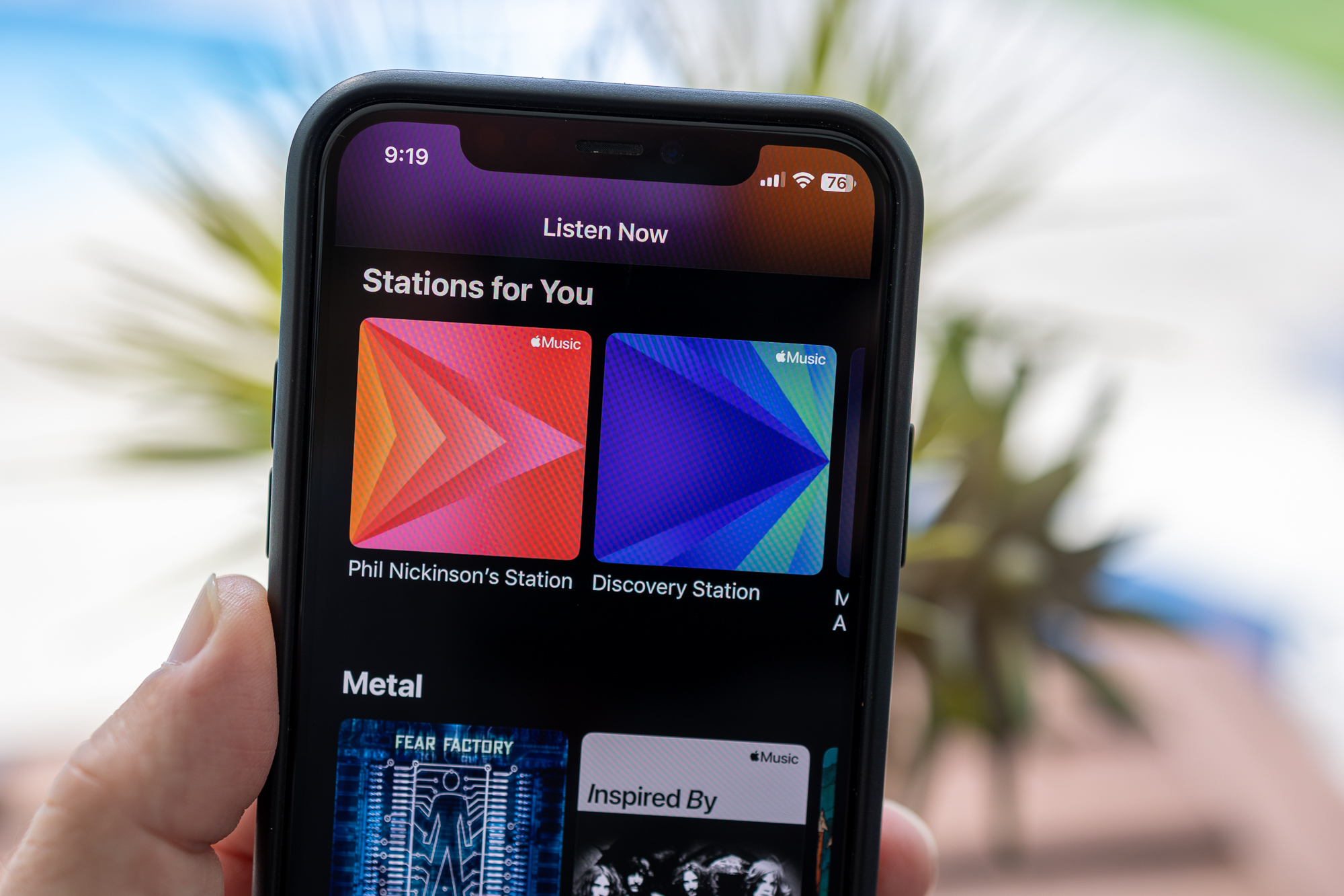 The Apple Music Discovery Station on an iPhone.