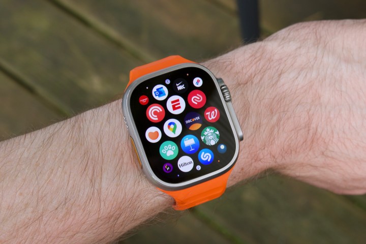 Apps screen on the Apple Watch Ultra.
