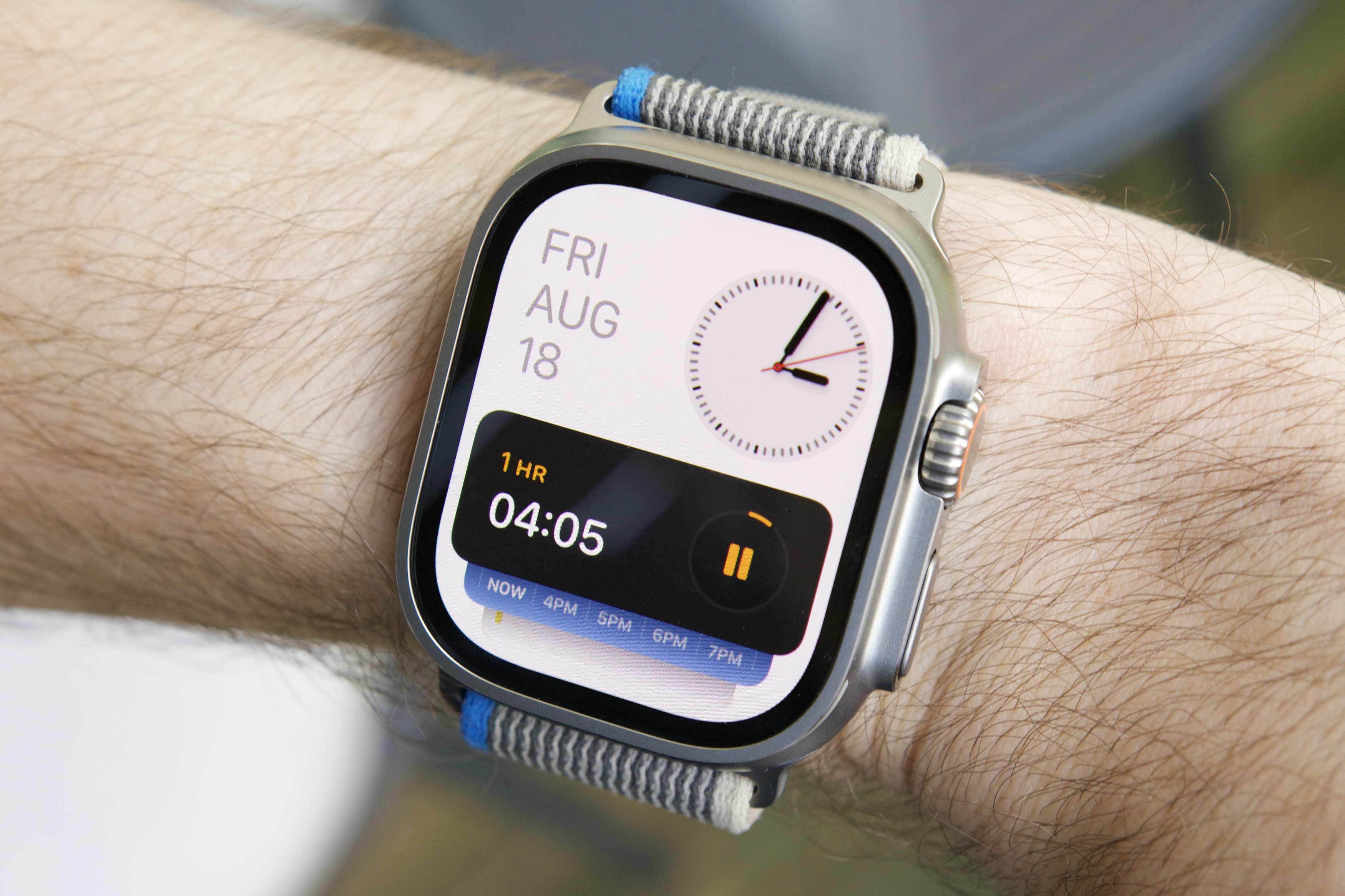 watchOS 10 rodando em um Apple Watch Ultra.