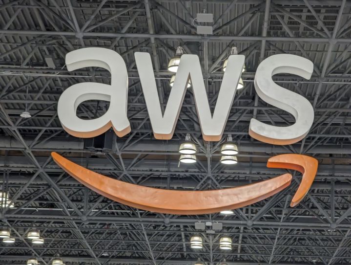 AWS sign in Javitz Center NYC.