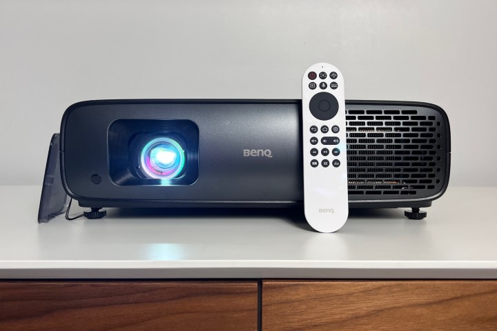 The front of the BenQ 4550i 4K LED projector.