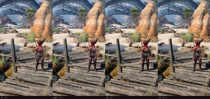 Graphics presets in Baldur's Gate 3 on PC.