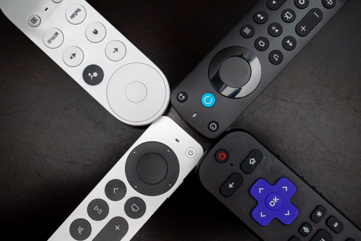 Remote controls from Google, Amazon, Apple and Roku.