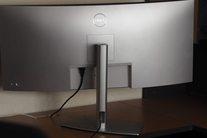 Dell UltraSharp 38 Curved USB-C Monitor rear view.