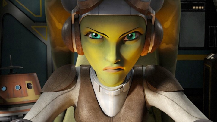 Hera looking upset in Star Wars: Rebels.