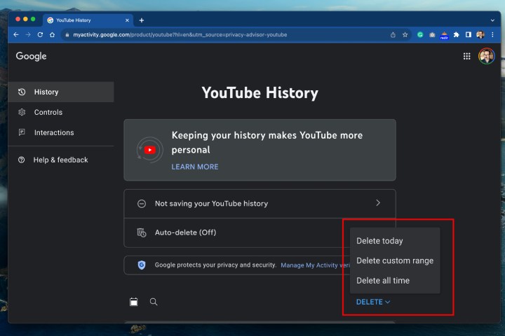Hoe to manage your YouTube history.