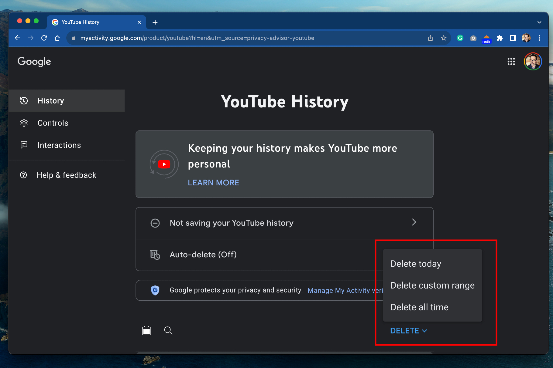 Hoe para gerenciar seu histórico do YouTube.