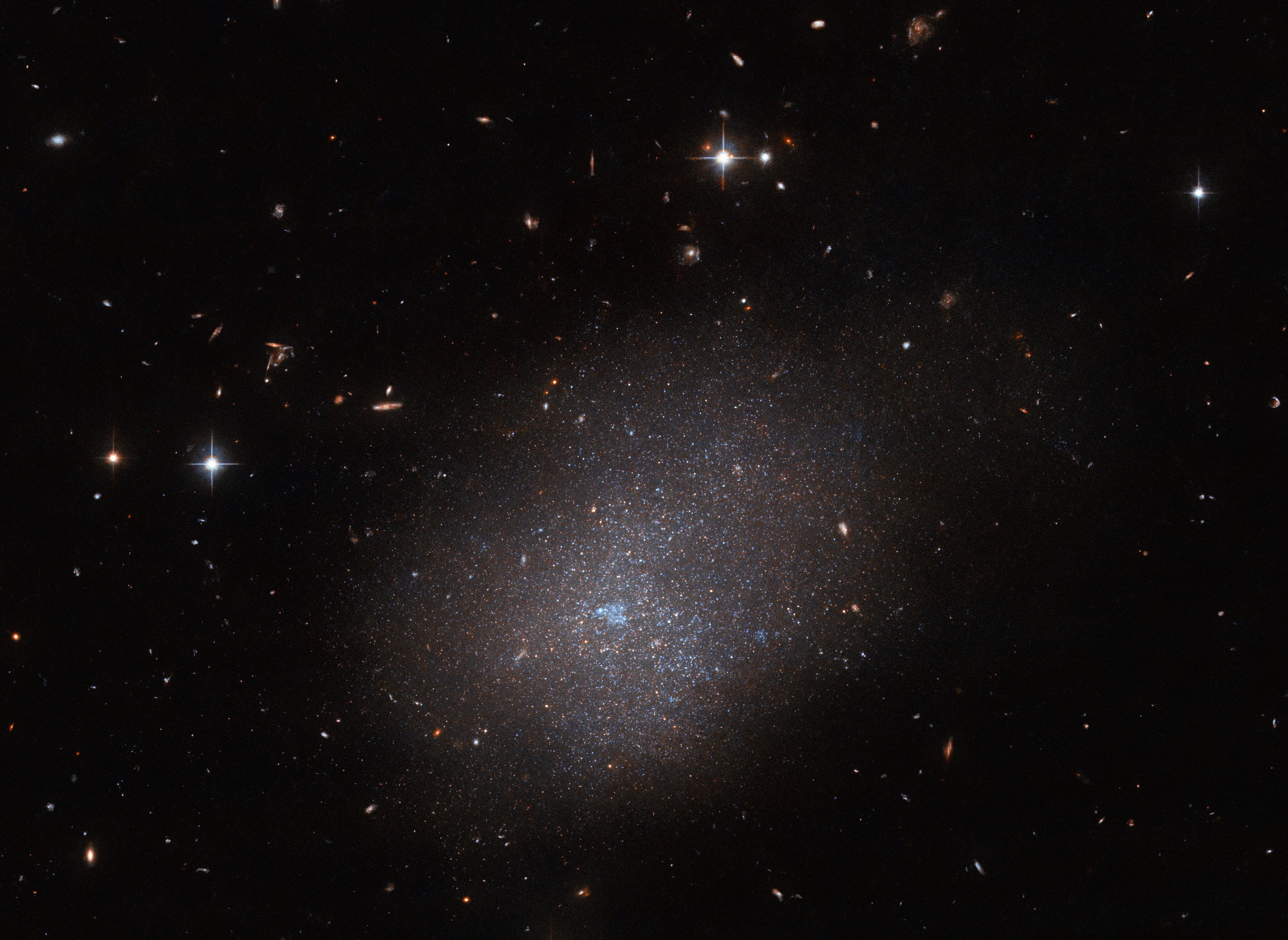 Hubble captures a sparkling cloud galaxy located next door - Vimarsana News