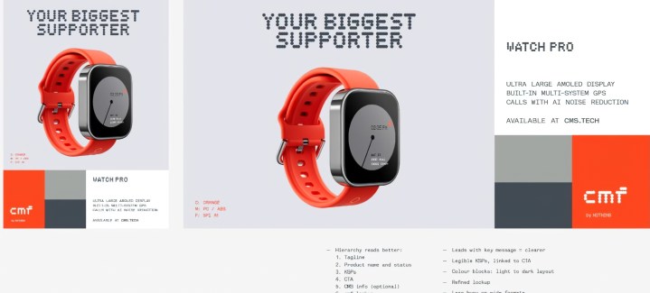 Leaked promo material for Nothing smartwatch