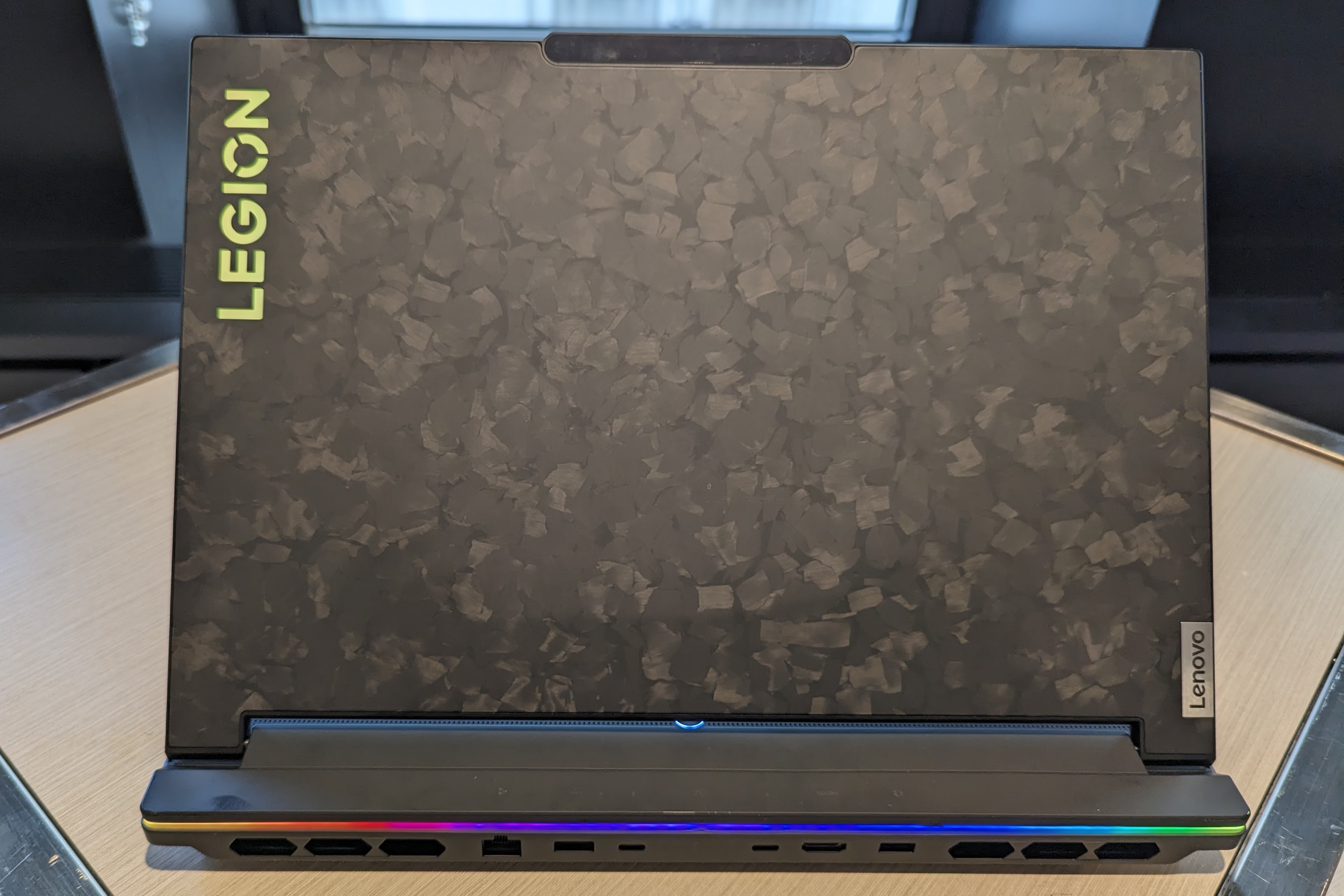 Lenovo Legion 9i forged carbon back panel.