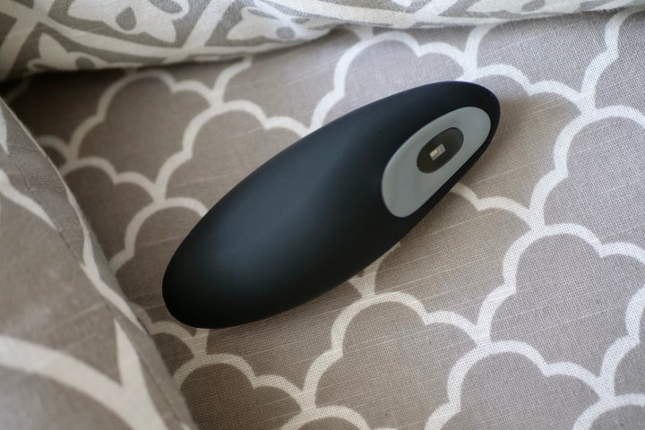 The Moonbird device, resting on a pillow.