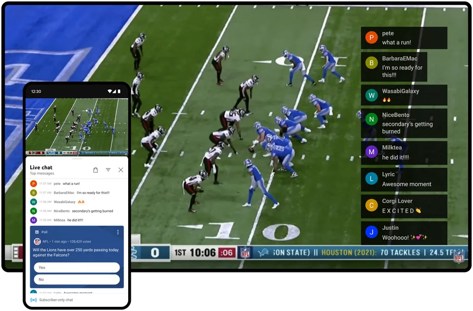 NFL Sunday Ticket adds chat, key plays, cost-splitting