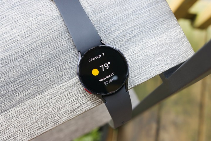 Widget meteo sul Samsung Galaxy Watch 6.