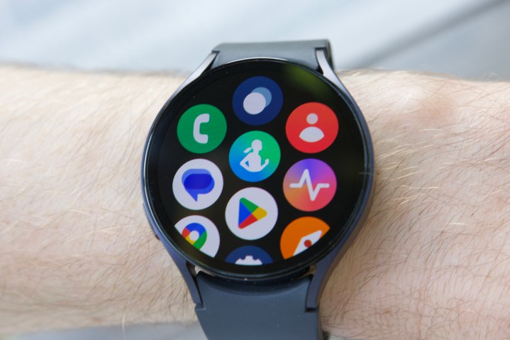 Page des applications sur la Samsung Galaxy Watch 6.