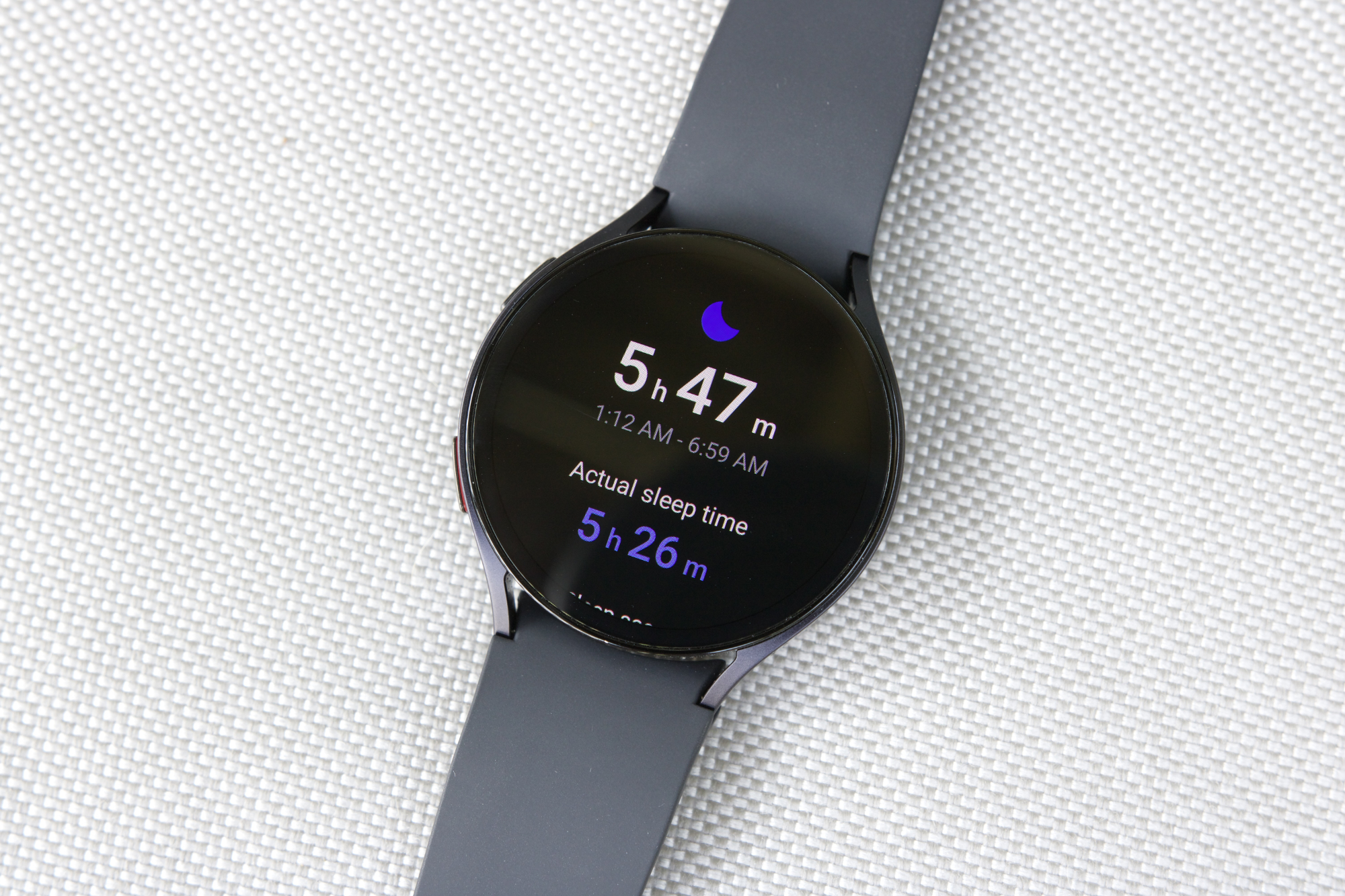 Sleep tracking details on the Samsung Galaxy Watch 6.
