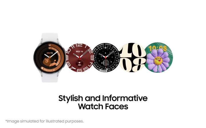 Novos mostradores de relógio chegando a dispositivos Galaxy Watch mais antigos por meio do One UI Watch 5.