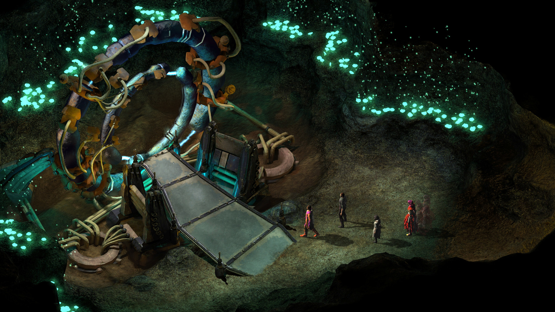 Os jogadores encontram um anel mágico em Torment: Tides of Numenera