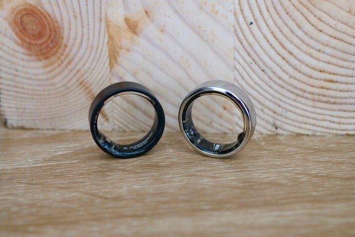 The Ultrahuman Air smart ring with the Oura Ring.