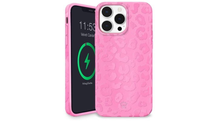 Velvet Caviar Pink Leopard iPhone 14 Pro case.