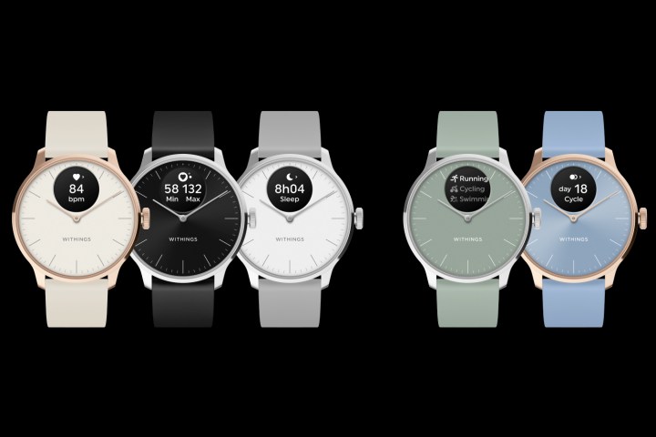 La gamma di smartwatch Withings ScanWatch Light.