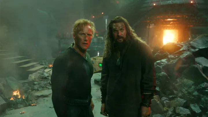 Patrick Wilson and Jason Mamoa in "Aquaman and the Lost Kingdom."