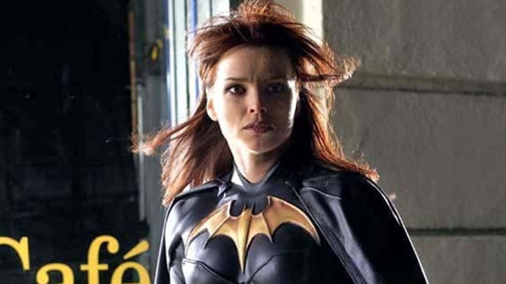 Dina Meyer as Batgirl in Birds of Prey.