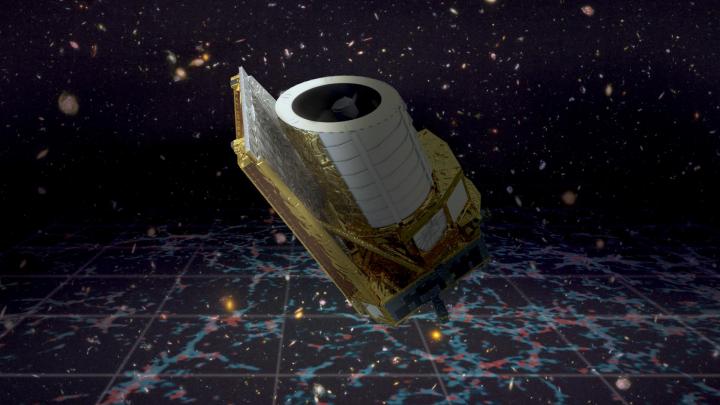 Die Euclid-Mission der ESA soll die Zusammensetzung und Entwicklung des dunklen Universums erforschen. Das Weltraumteleskop wird eine großartige Karte der großräumigen Struktur des Universums über Raum und Zeit hinweg erstellen, indem es Milliarden von Galaxien in bis zu 10 Milliarden Lichtjahren Entfernung über mehr als einem Drittel des Himmels beobachtet. Euclid wird untersuchen, wie sich das Universum ausgedehnt hat und wie sich im Laufe der kosmischen Geschichte Strukturen gebildet haben, und mehr über die Rolle der Schwerkraft und die Natur der Dunklen Energie und Dunklen Materie enthüllen.