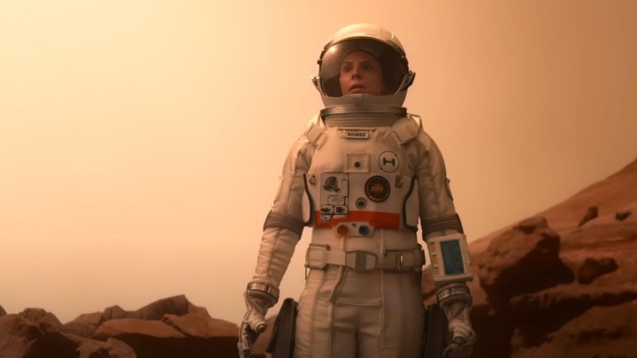 Una mujer astronauta posa en Marte en un vídeo de reclutamiento de For All Mankind.