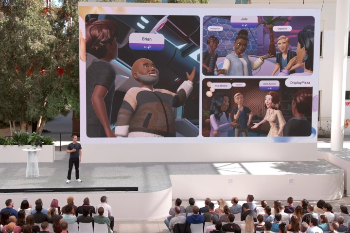 Meta AI will appear as 3D avatars in Horizon Worlds for Quest users.