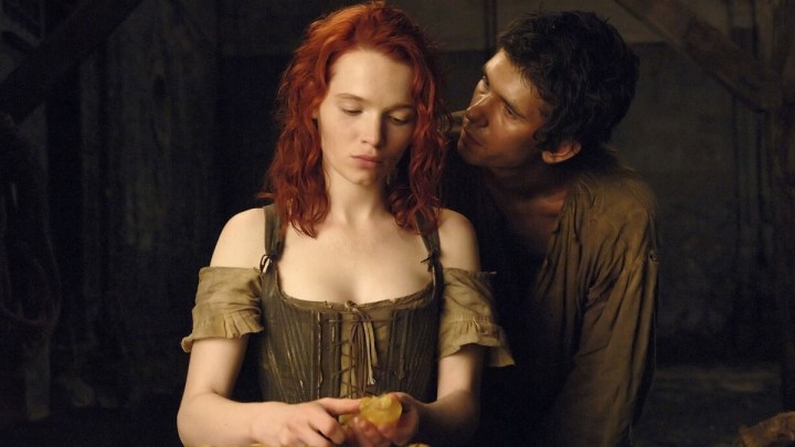 Rachel Hurd-Wood and Ben Whishaw in Purfume: The Story of a Murderer.