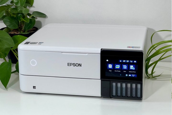 The Epson EcoTank ET-8500 is a surprisingly compact all-in-one.