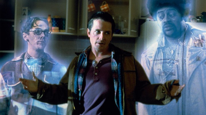 Jim Fyfe, Michael J. Fox, and Chi McBride in The Frighteners.