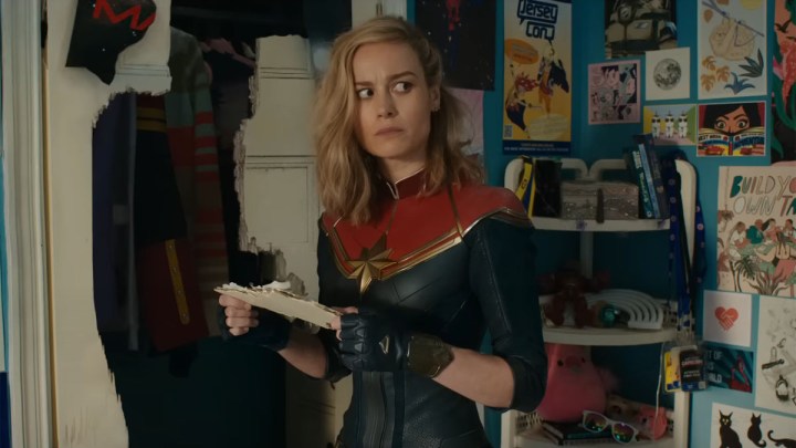 Brie Larson se muestra escéptica en The Marvels.