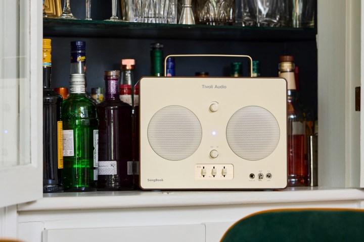 Tivoli Audio SongBook in cream/brown.