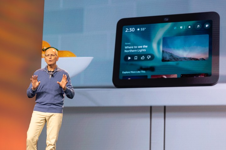 The Amazon Echo Show 8 at the Devices Event 2023.