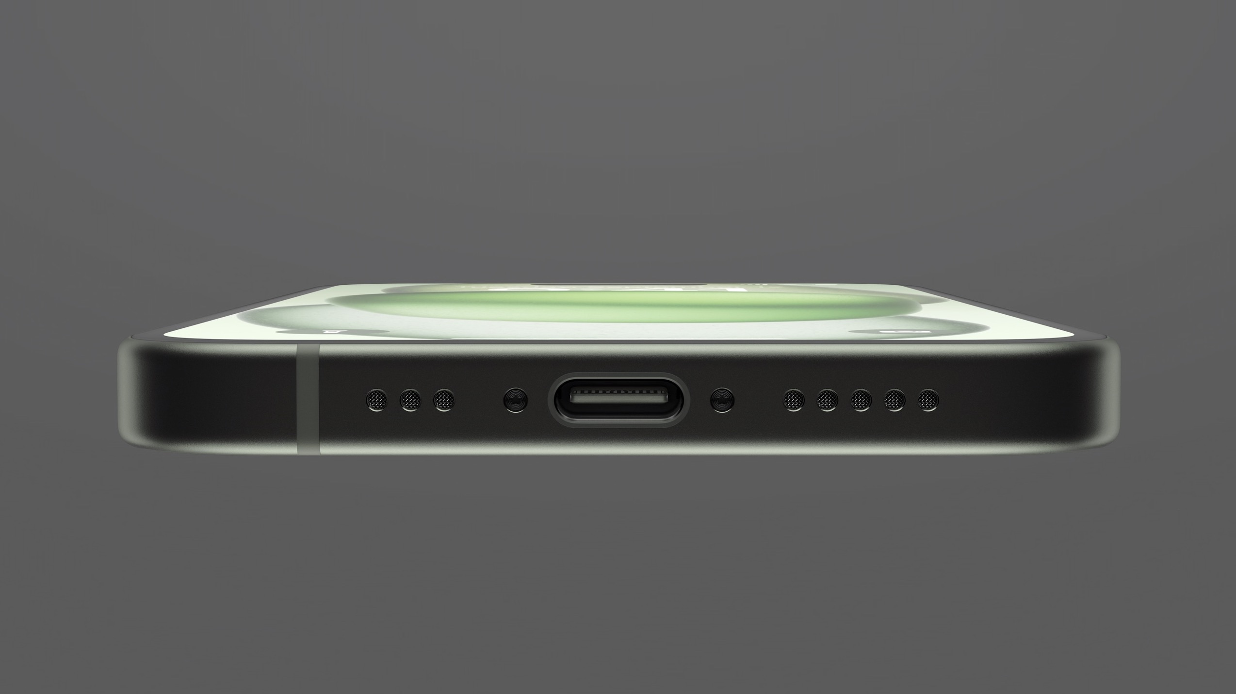 USB-C port on the iPhone 15.
