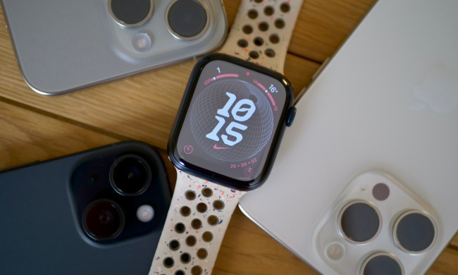 The Nike Globe watch face on the Apple Watch Series 9.