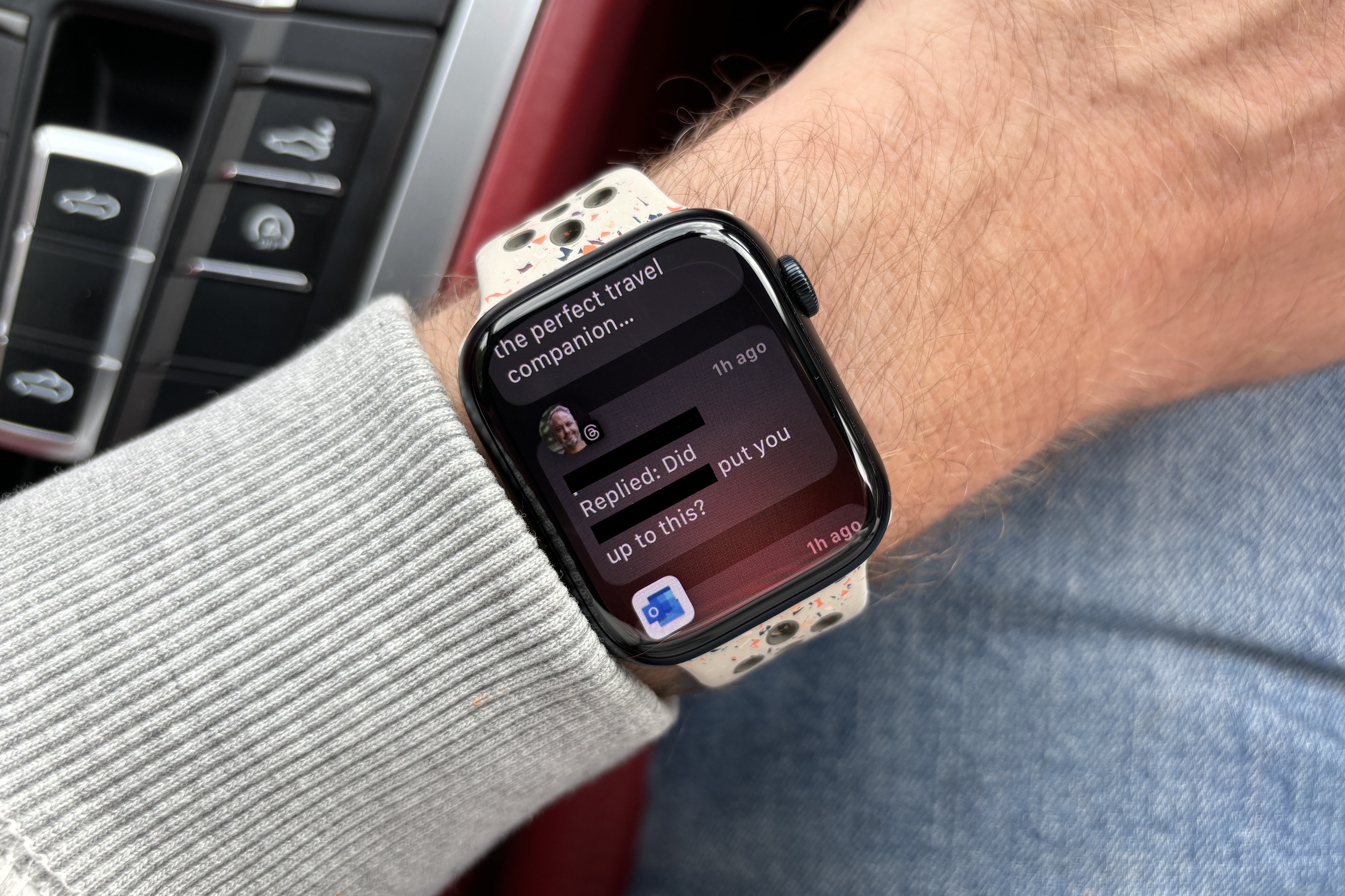 Notifications on the Apple Watch Series 9.