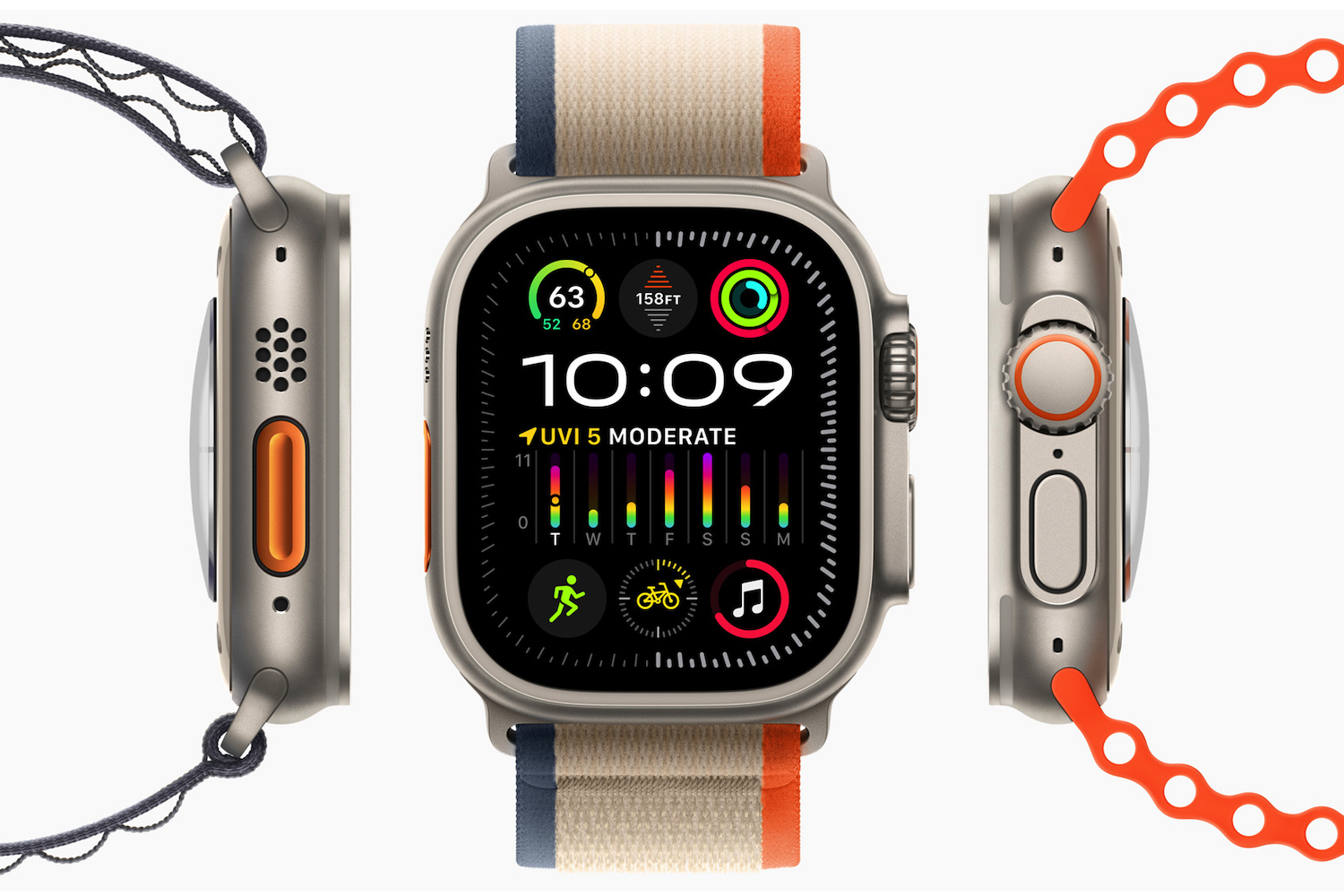 A promotional image of the Apple Watch Ultra 2.